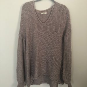 Lavender, v-neck sweater